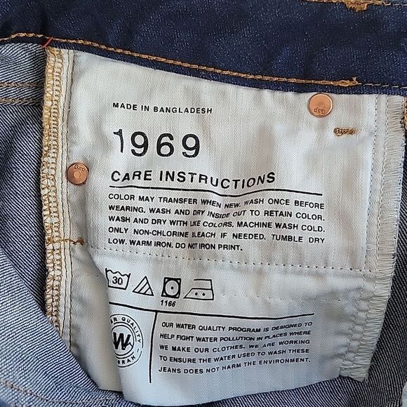 Gap 1969 Dark Blue Denim Jeans Flare Leg Womwns Size Waist 25 - Picture 10 of 13